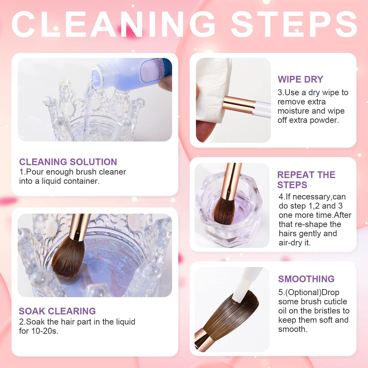 KEMEISI brush staged with nail tools showing professional readiness