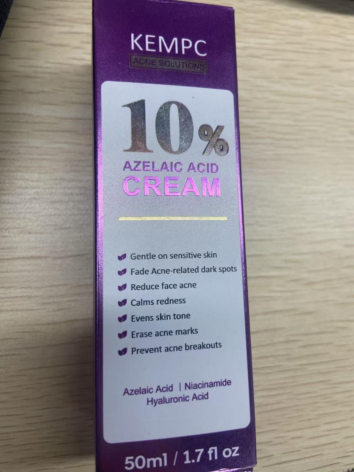 Kempc spot cream front packaging showing compact tube and clear labeling for quick use