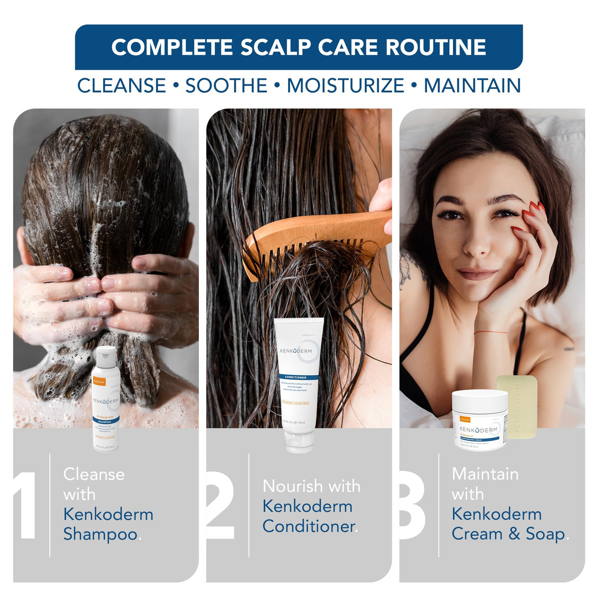 Kenkoderm visible hair before and after use improving smoothness