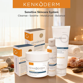 Kenkoderm squeeze tube cap detail for controlled dispensing