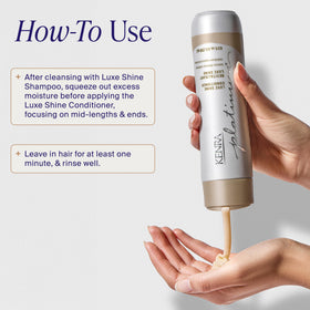 Kenra-treated hair smooth and shiny after use demonstrating frizz control