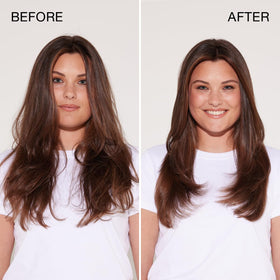 Kenra applied to wet hair showing detangling benefit and reduced breakage