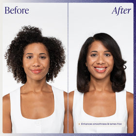 Kenra application on damp hair demonstrating even distribution for better blowouts