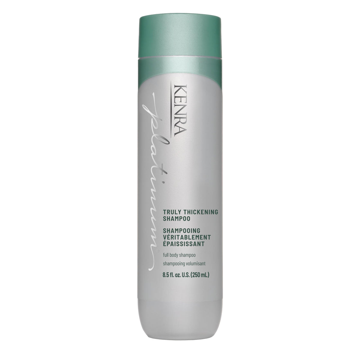 Kenra bottle front view showing branding and volumizing benefit