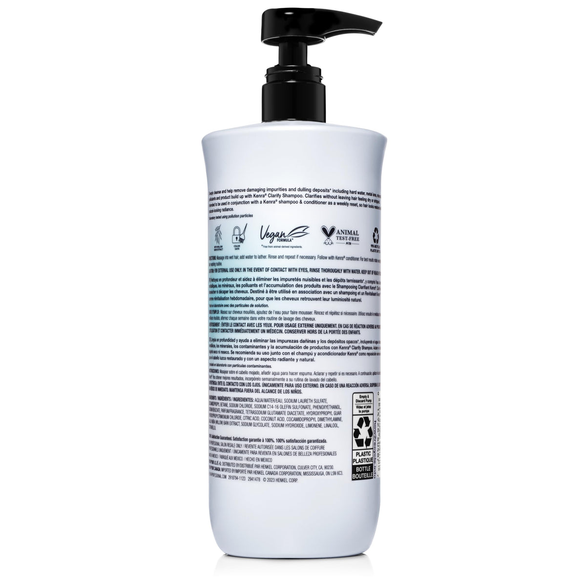 Kenra being applied in shower demonstrating deep-cleaning routine