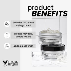 Kenra Clear Paste open tub texture highlighting pliable glossy paste