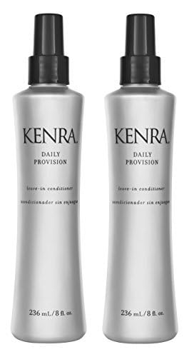 Kenra daily provision front packaging showing two bottles and benefits