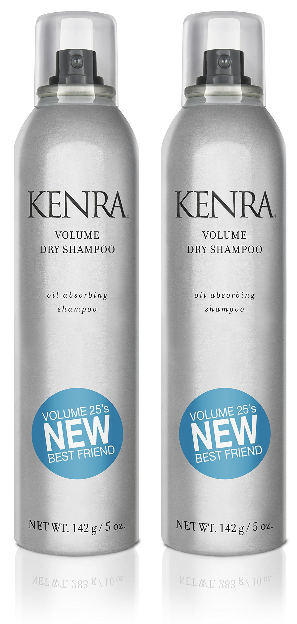 Kenra front packaging showing two 5 oz cans and product benefits