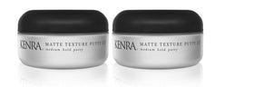 Kenra matte texture putty front packaging showing two jars and product name benefit travel-ready