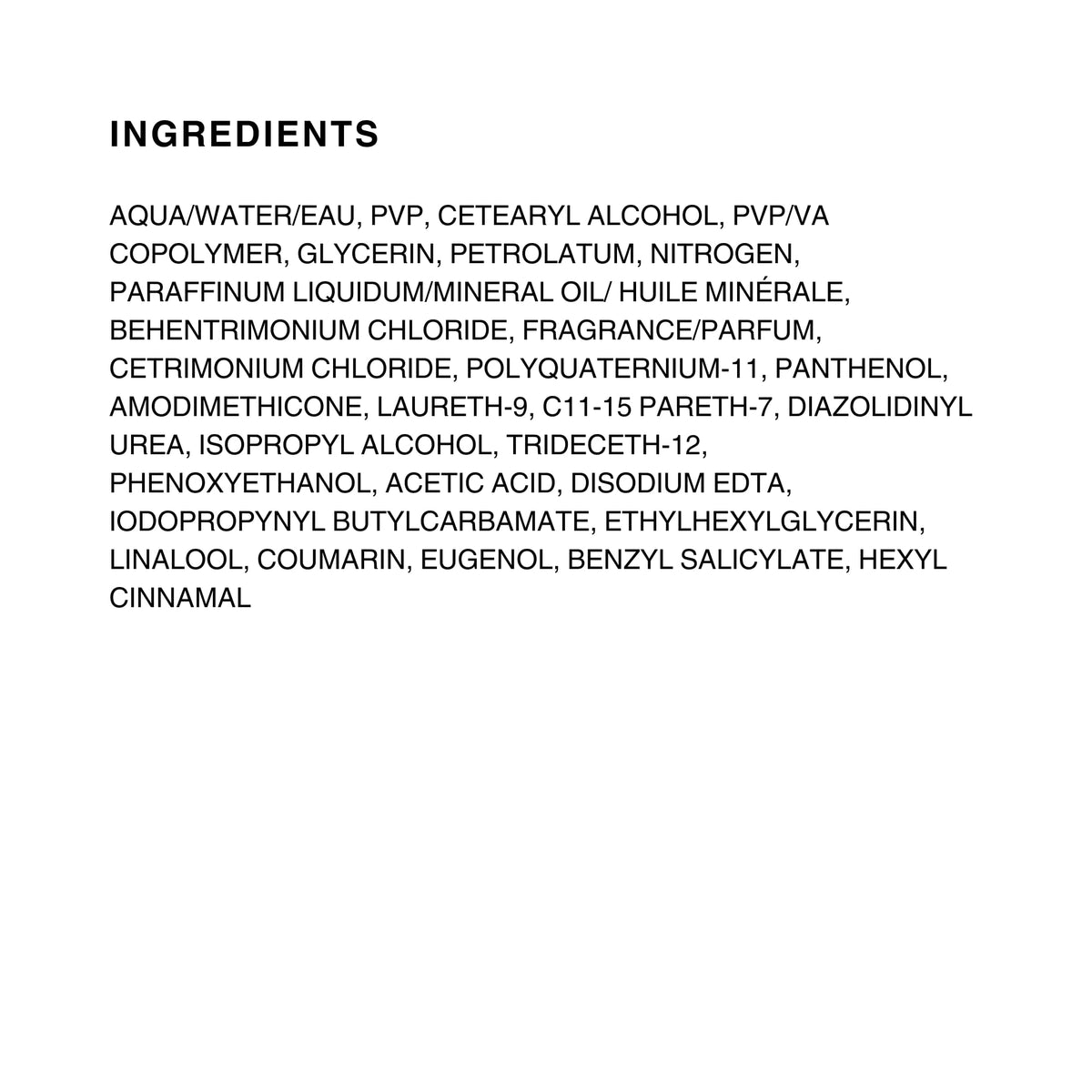 Kenra Nitro Memory Crème label and text close-up showing ingredient clarity and guidance