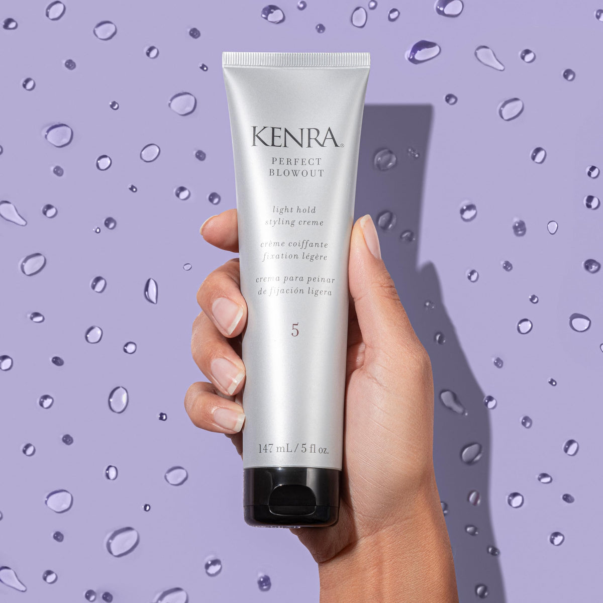 Kenra graphic indicating thermal protection up to 450°F for safe styling