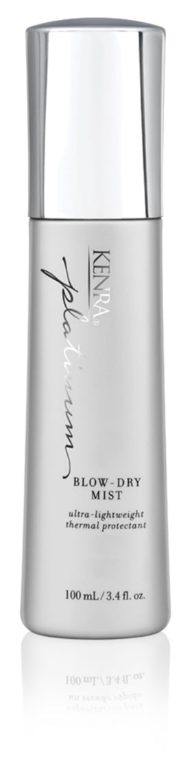 Kenra bottle front view showing sleek packaging and travel-friendly size
