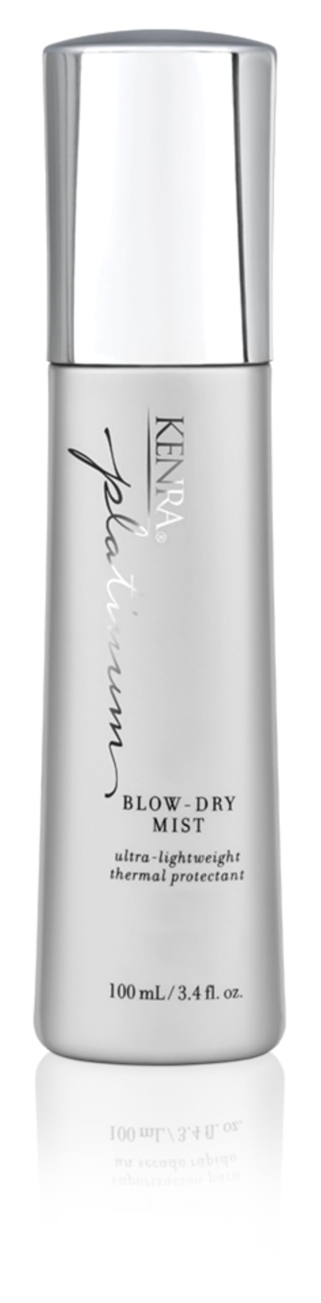 Kenra bottle front view showing sleek packaging and travel-friendly size