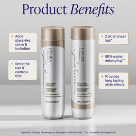 Kenra label close-up highlighting ingredients and color-safe benefit