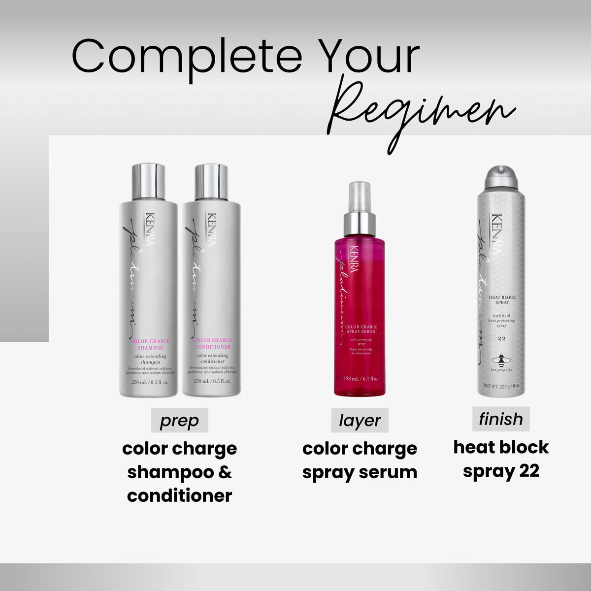 Kenra conditioner being applied in shower to show in-use color-refreshing benefit