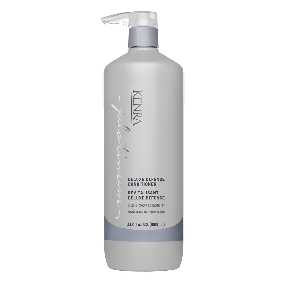 Kenra Platinum conditioner front label showing product and benefit