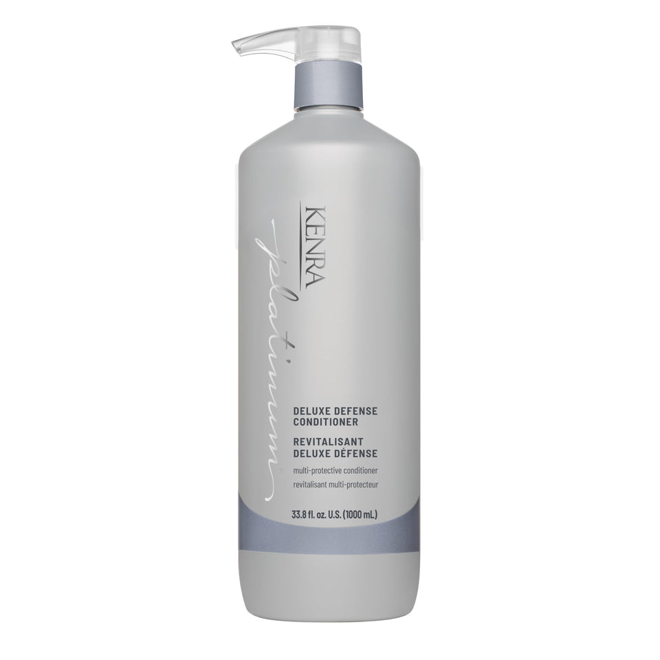 Kenra Platinum conditioner front label showing product and benefit