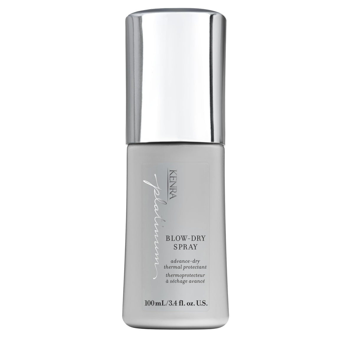 Kenra bottle front packaging showing product name and size for quick ID and benefit