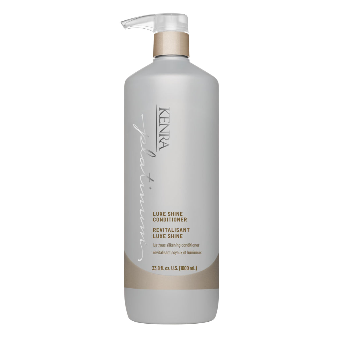 Kenra Platinum conditioner front label showing product and brand benefit