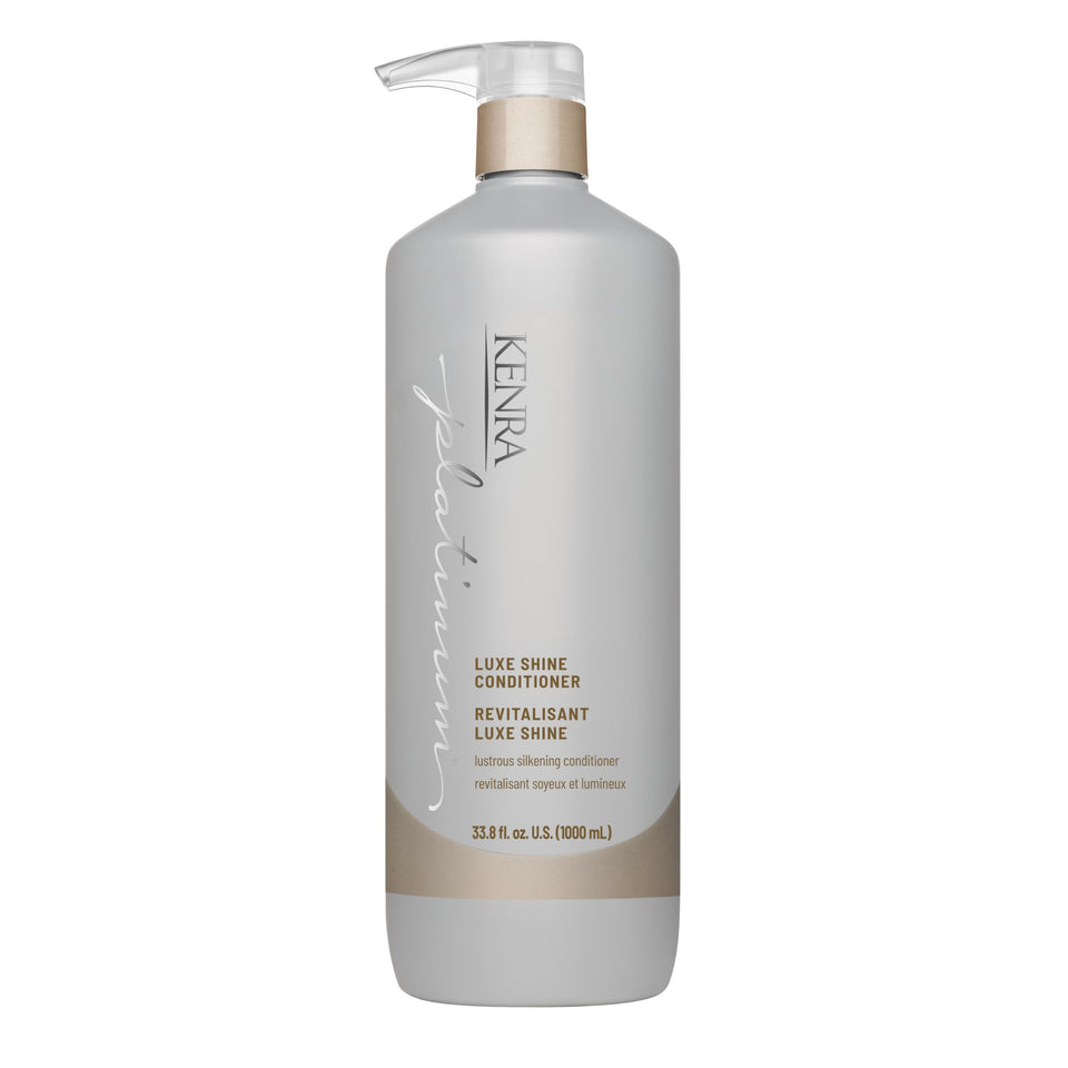 Kenra Platinum conditioner front label showing product and brand benefit