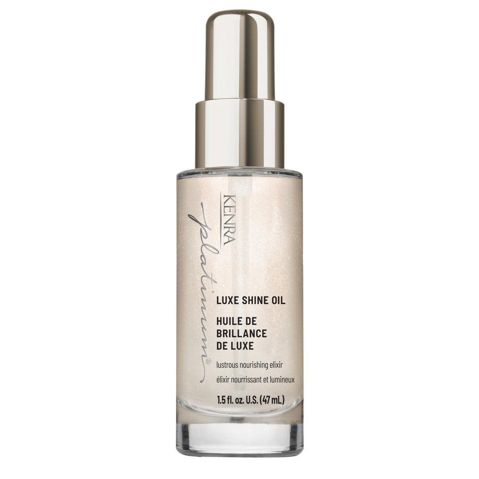Kenra bottle front view showing sleek packaging and brand benefit