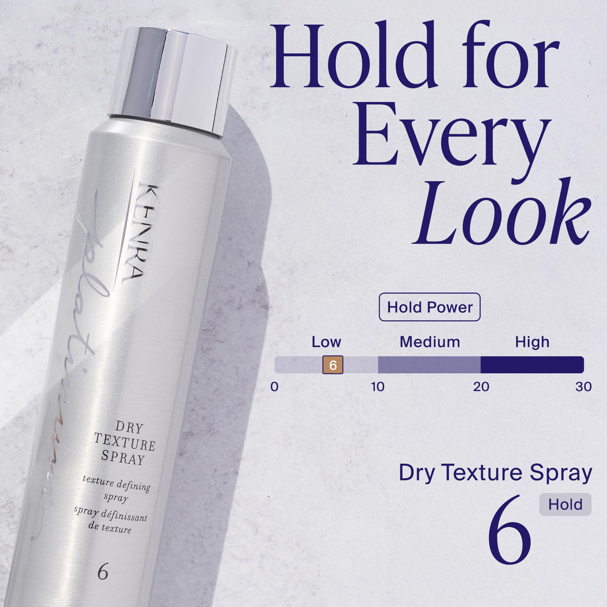 Kenra nozzle close-up demonstrating fine mist for even texture application
