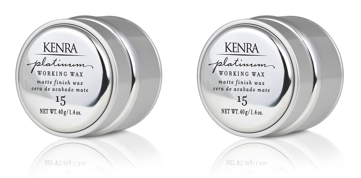Kenra front packaging showing two jars and product identity, convenient travel size benefit