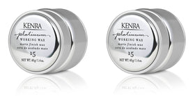Kenra front packaging showing two jars and product identity, convenient travel size benefit