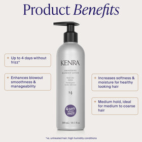 Kenra pump and label detail highlighting directions and ingredient clarity