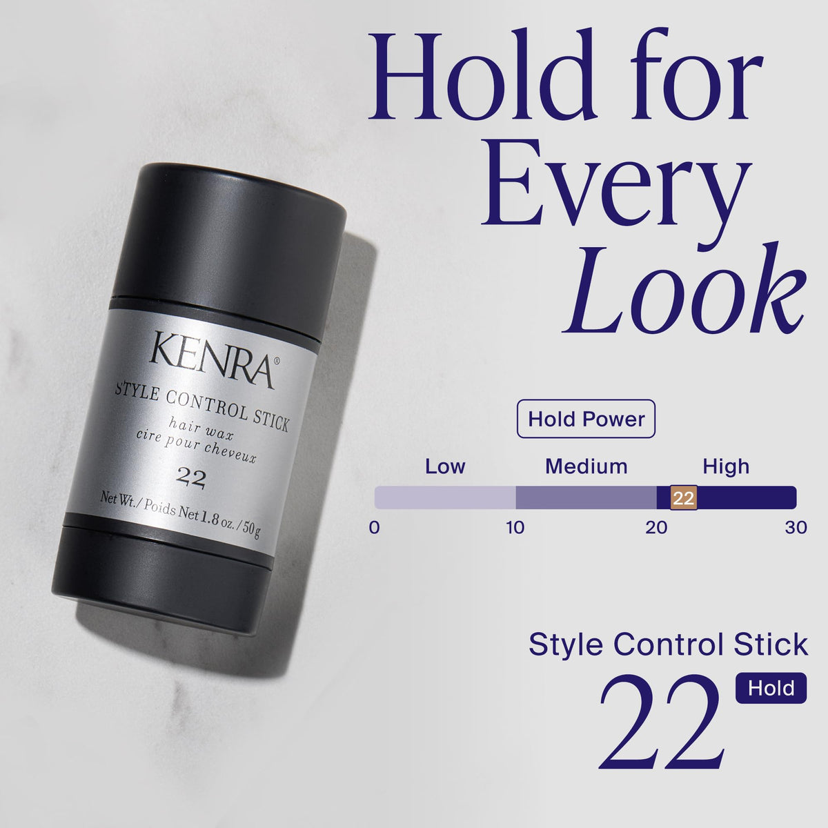 Kenra stick creamy texture close-up illustrating smooth application benefit