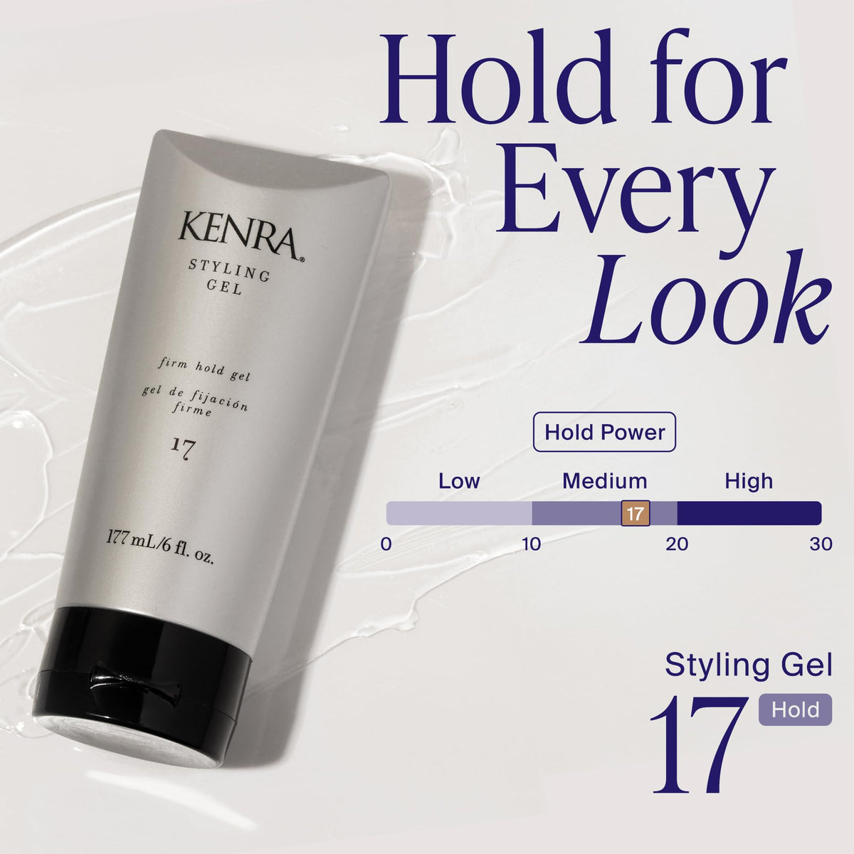 Kenra gel texture in jar highlighting smooth consistency for even coverage