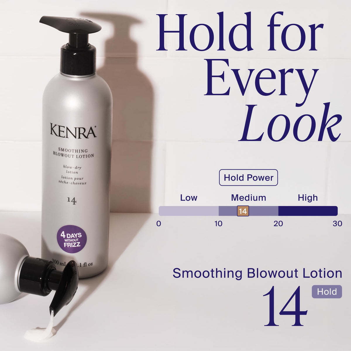 Kenra lotion texture closeup showing lightweight consistency for smooth application