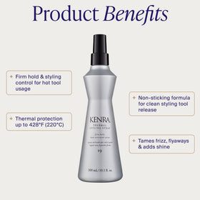 Kenra spray nozzle detail demonstrating easy application and controlled mist