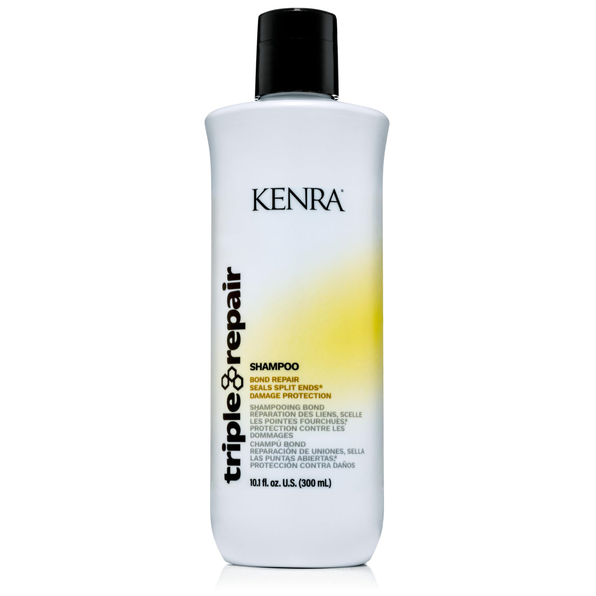 Kenra front bottle shot showing packaging and clear product benefit