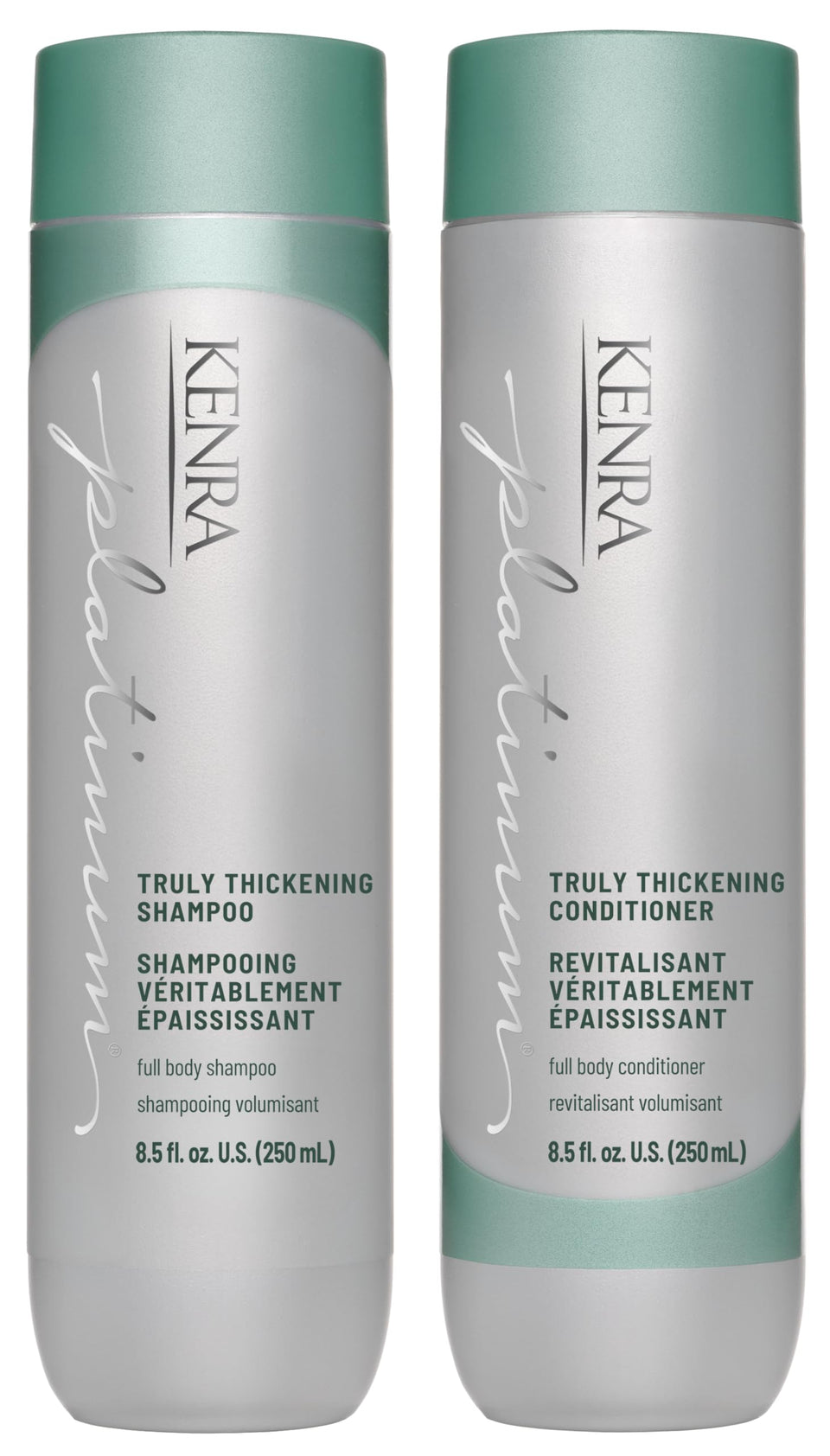 Kenra front packaging showing volumizing system benefits