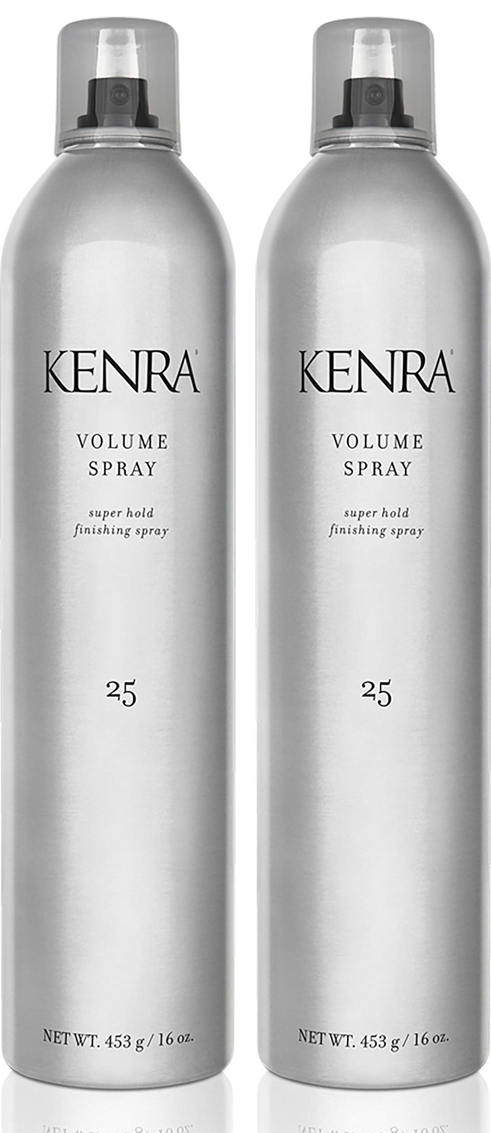 Kenra volume spray 25 front packaging showing hold and volume benefits