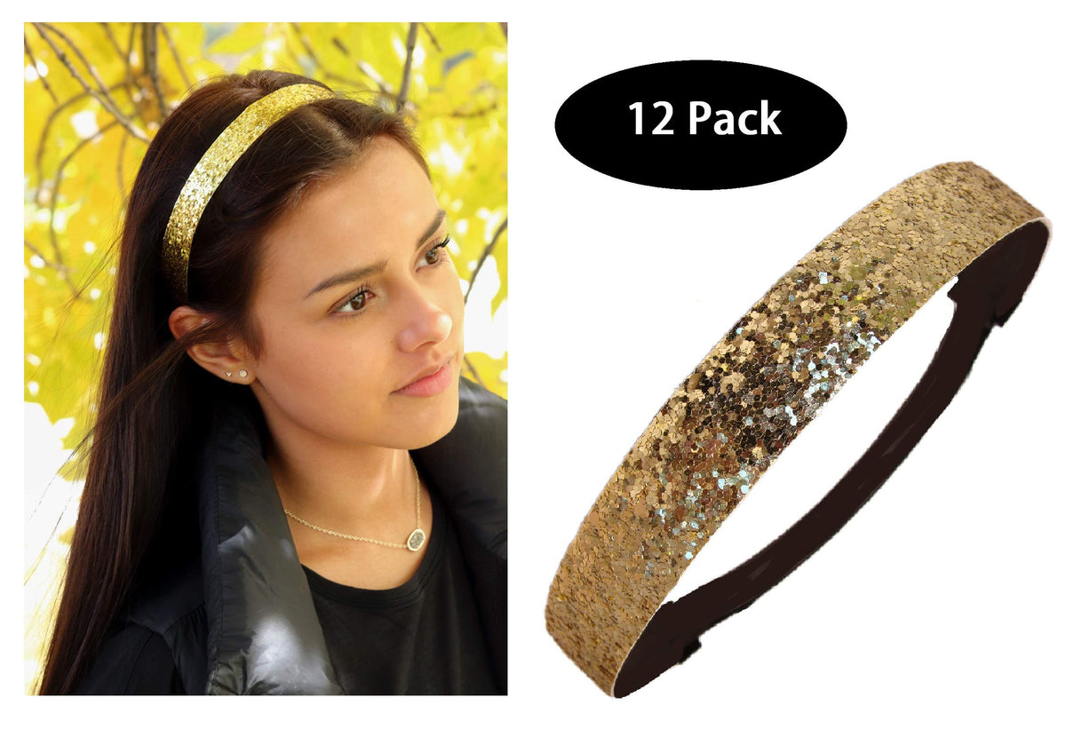 Kenz Laurenz headband next to ruler showing size and 3/4 inch width