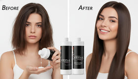 KERA FRUIT applied in hands illustrating smooth application and improved manageability
