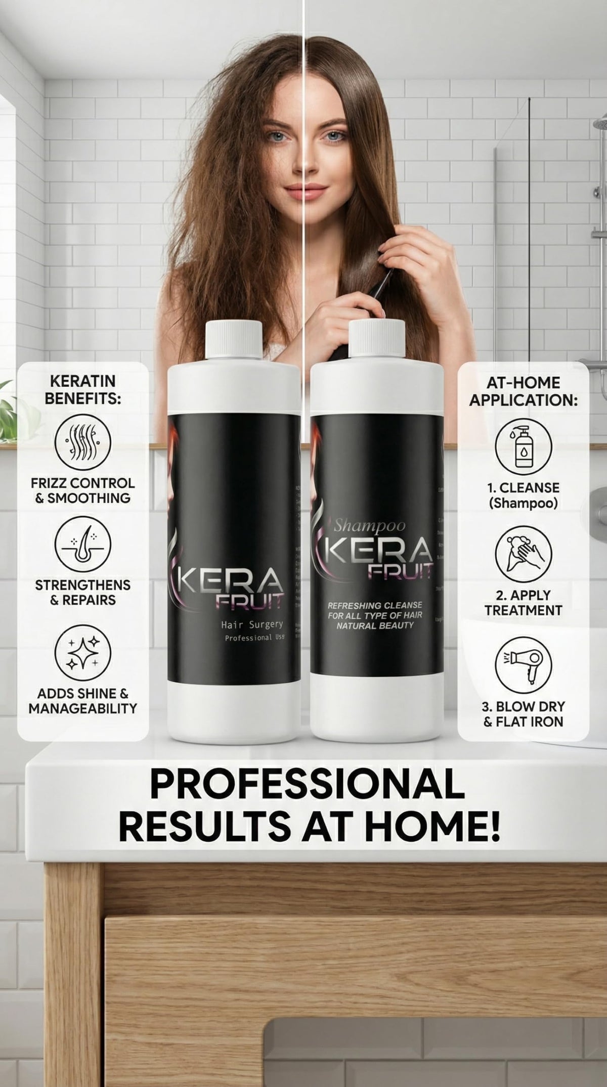 KERA FRUIT creamy texture close-up highlighting rich emollients for deep hydration