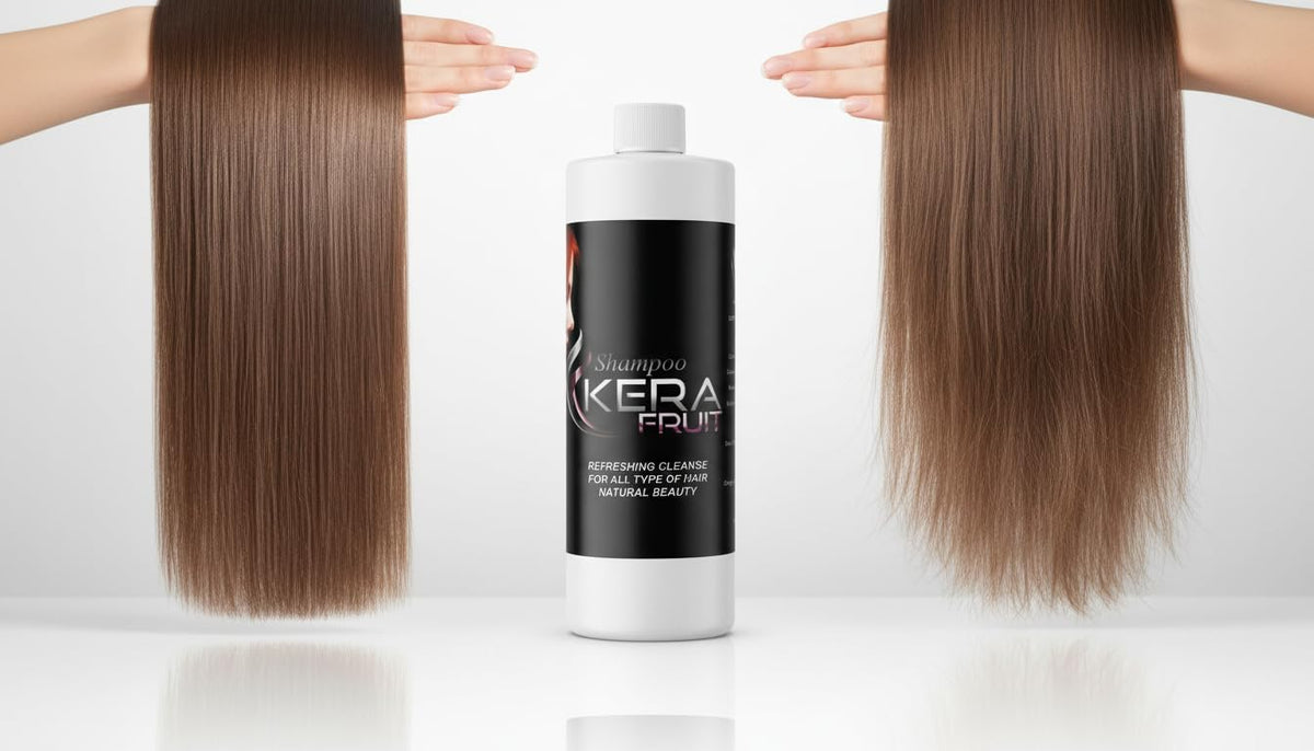 KERA FRUIT ingredient label closeup revealing key moisturizing components and clarity