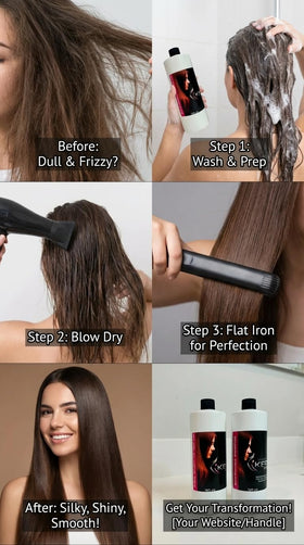 KERA FRUIT styled hair lifestyle image displaying shine and smoothness