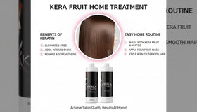 KERA FRUIT size comparison with hand conveying bottle scale and travel practicality