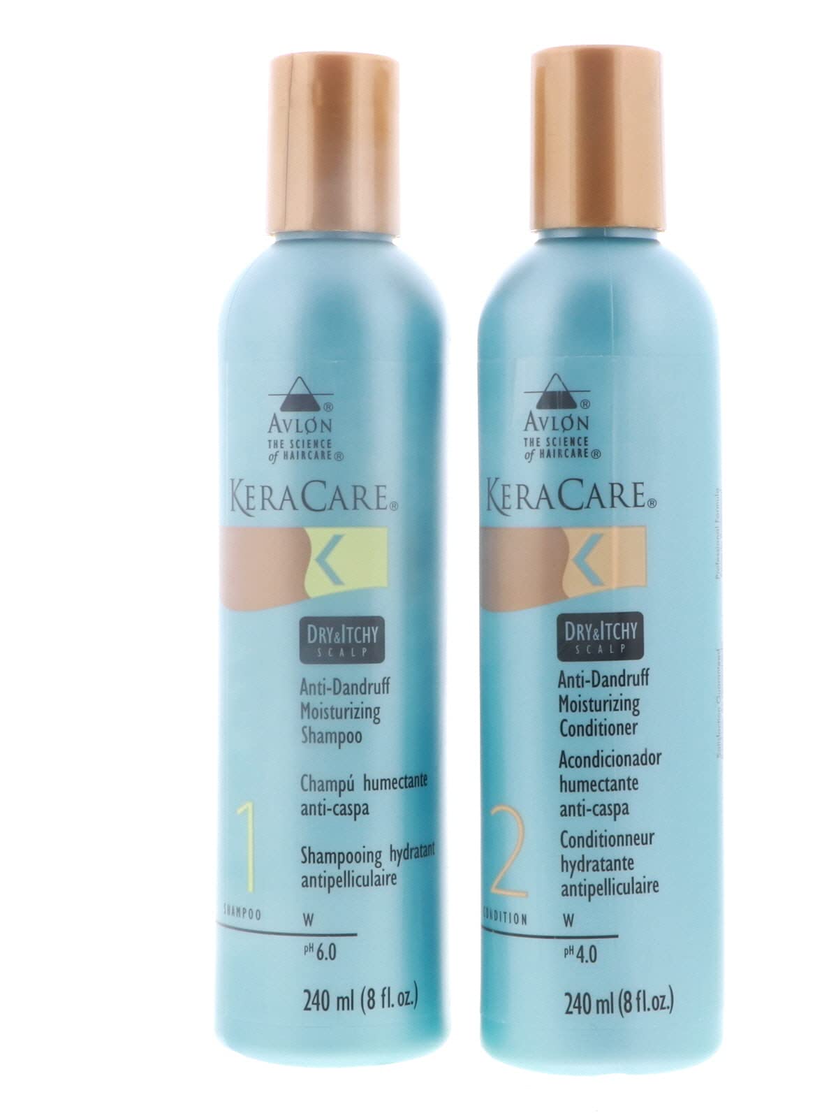 KeraCare front packaging showing duo and clear benefits