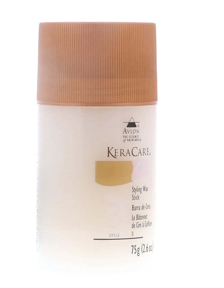 KeraCare wax stick after styling showing defined texture and separation