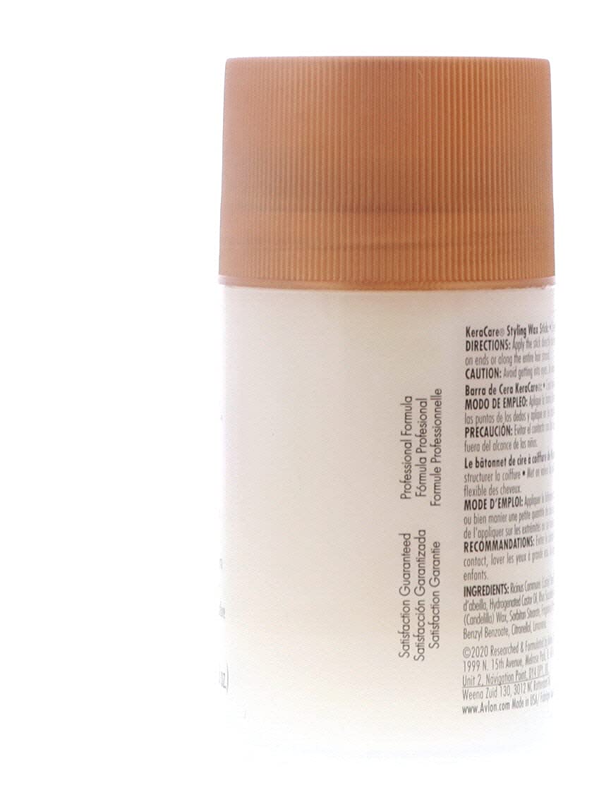 KeraCare wax stick side profile highlighting twist-up applicator benefit