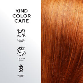 KERACOLOR finished hair after drying showing added shine and natural-looking body