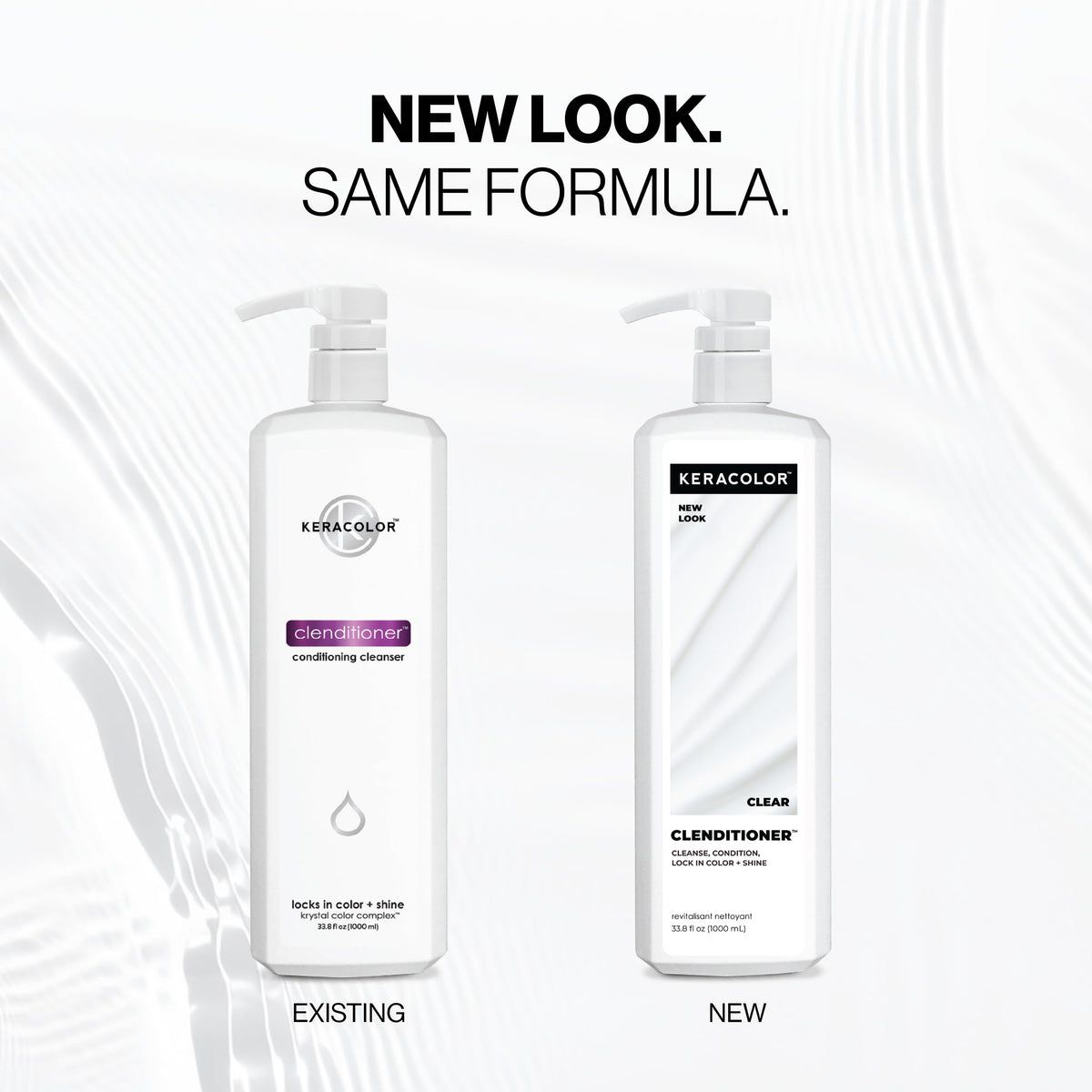 KERACOLOR clenditioner back label close-up listing ingredients and benefits