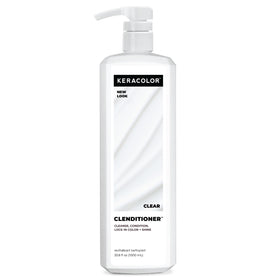 KERACOLOR clenditioner front bottle showing label and volume benefit