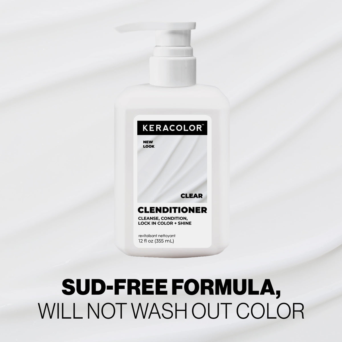 KERACOLOR clenditioner highlighting keratin ingredient for strength