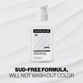 KERACOLOR clenditioner highlighting keratin ingredient for strength